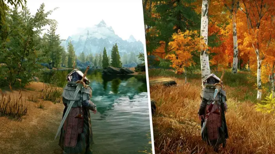 Skyrim with 1500 Mods and Ray Tracing is Simply Beautiful