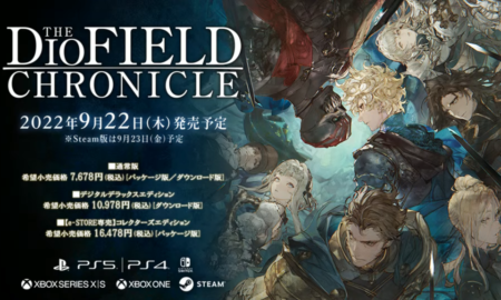September is the launch of The DioField Chronicle for Steam and Consoles